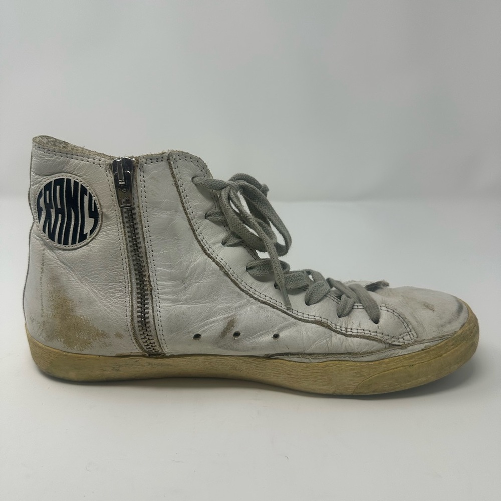 Francy White High-Top Sneakers by Golden Goose size 9 - Picture 3 of 10